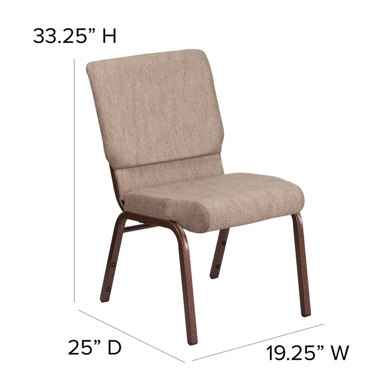 18.5"W Stackable Church/Reception Guest Chair
