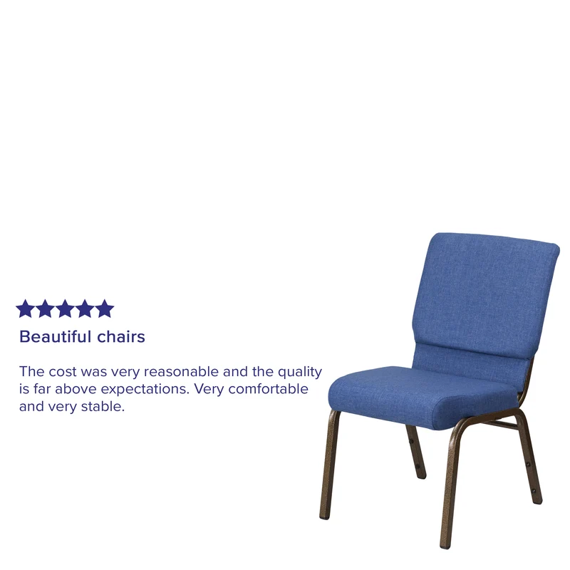 18.5"W Stackable Church/Reception Guest Chair
