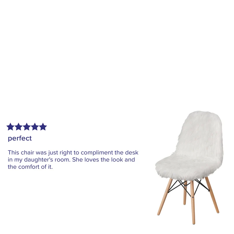 Shaggy Dog Fur Accent Chair