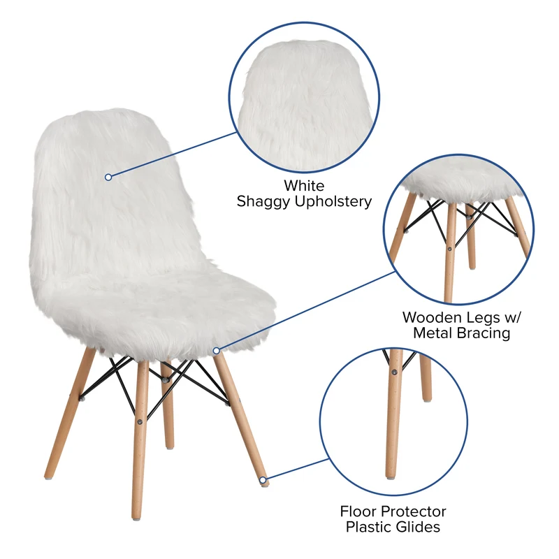 Shaggy Dog Fur Accent Chair