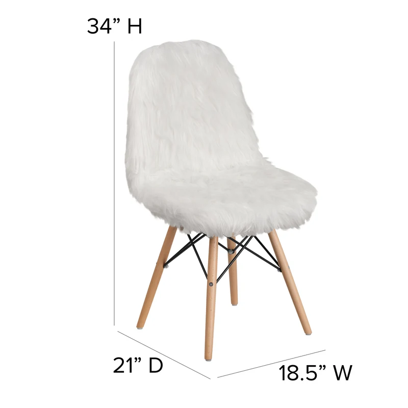 Shaggy Dog Fur Accent Chair