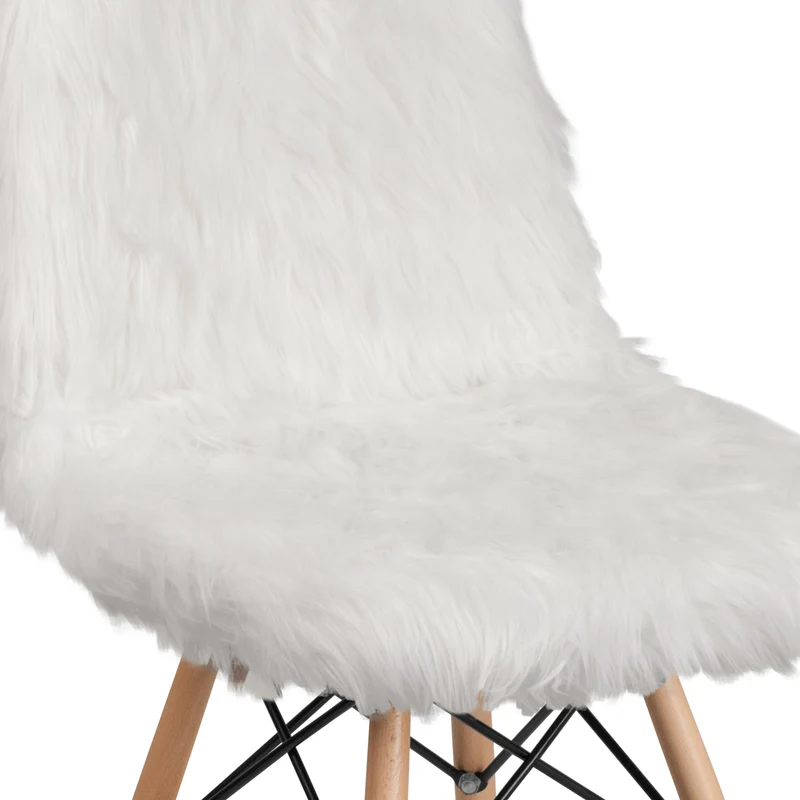 Shaggy Dog Fur Accent Chair