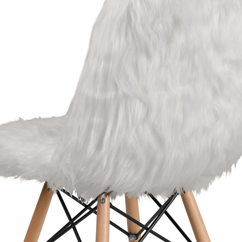Shaggy Dog Fur Accent Chair