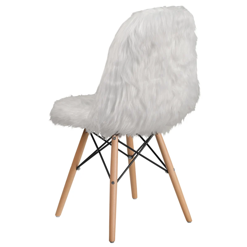 Shaggy Dog Fur Accent Chair