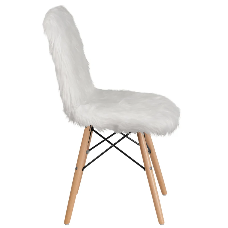 Shaggy Dog Fur Accent Chair