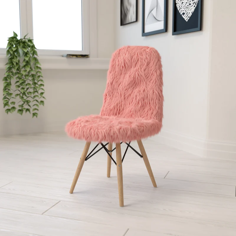 Shaggy Dog Fur Accent Chair