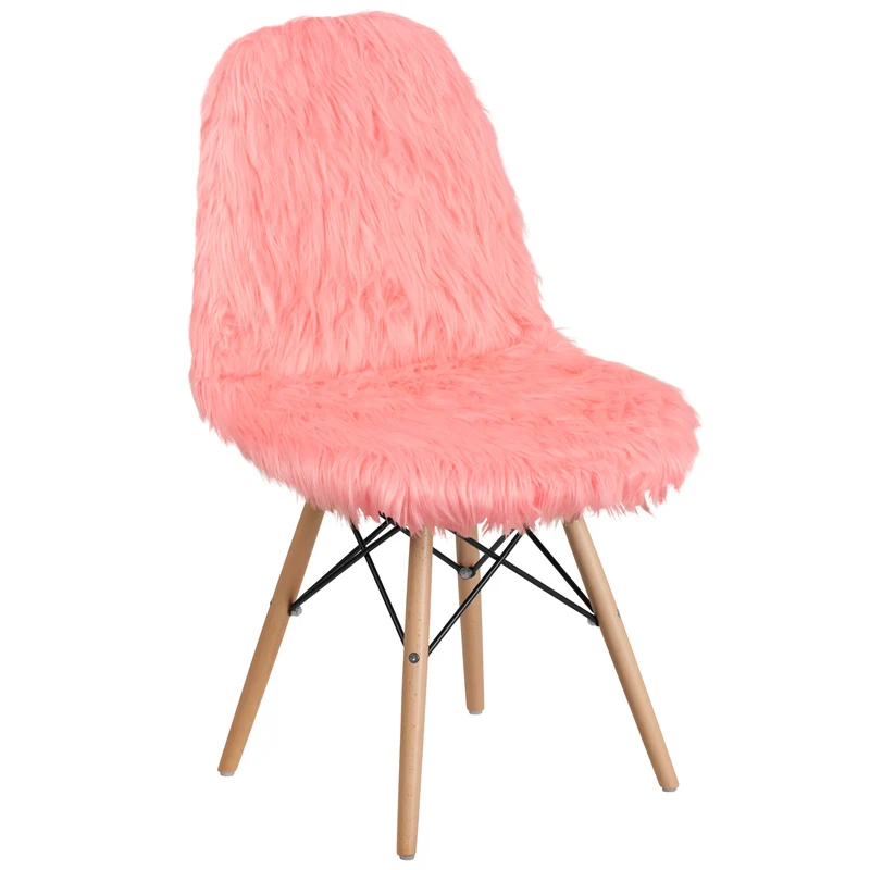 Shaggy Dog Fur Accent Chair