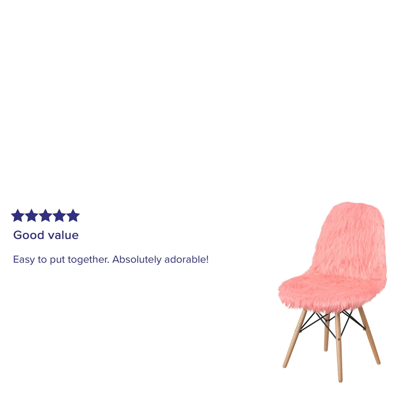 Shaggy Dog Fur Accent Chair