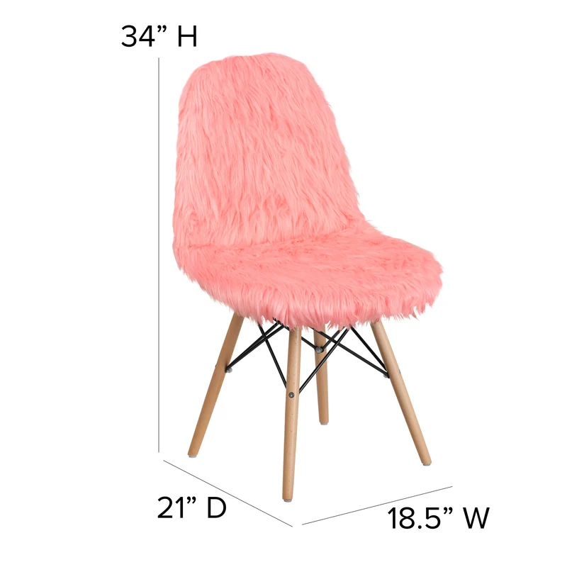 Shaggy Dog Fur Accent Chair