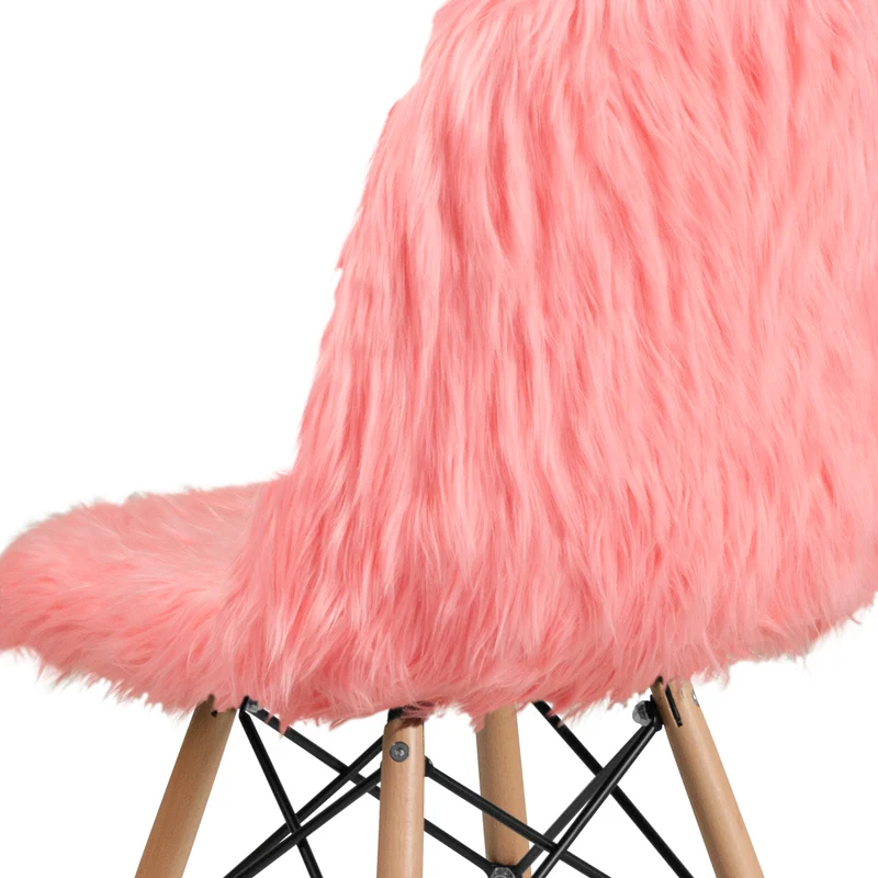 Shaggy Dog Fur Accent Chair