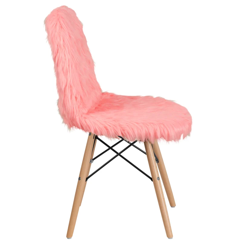 Shaggy Dog Fur Accent Chair