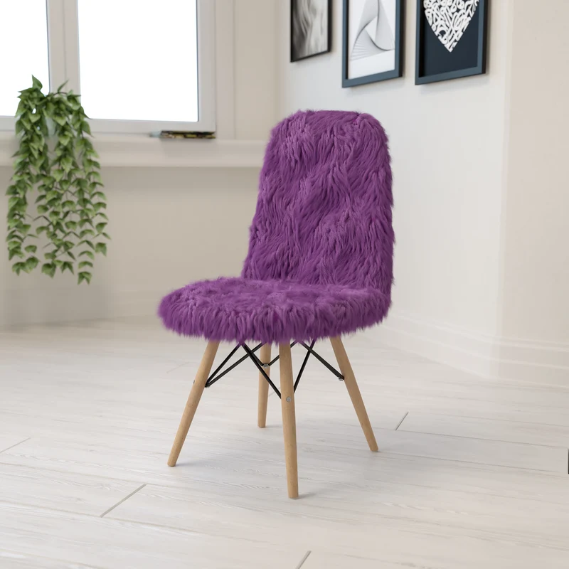 Shaggy Dog Fur Accent Chair