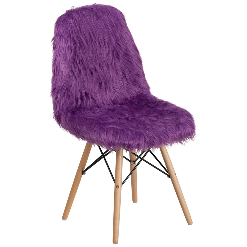 Shaggy Dog Fur Accent Chair