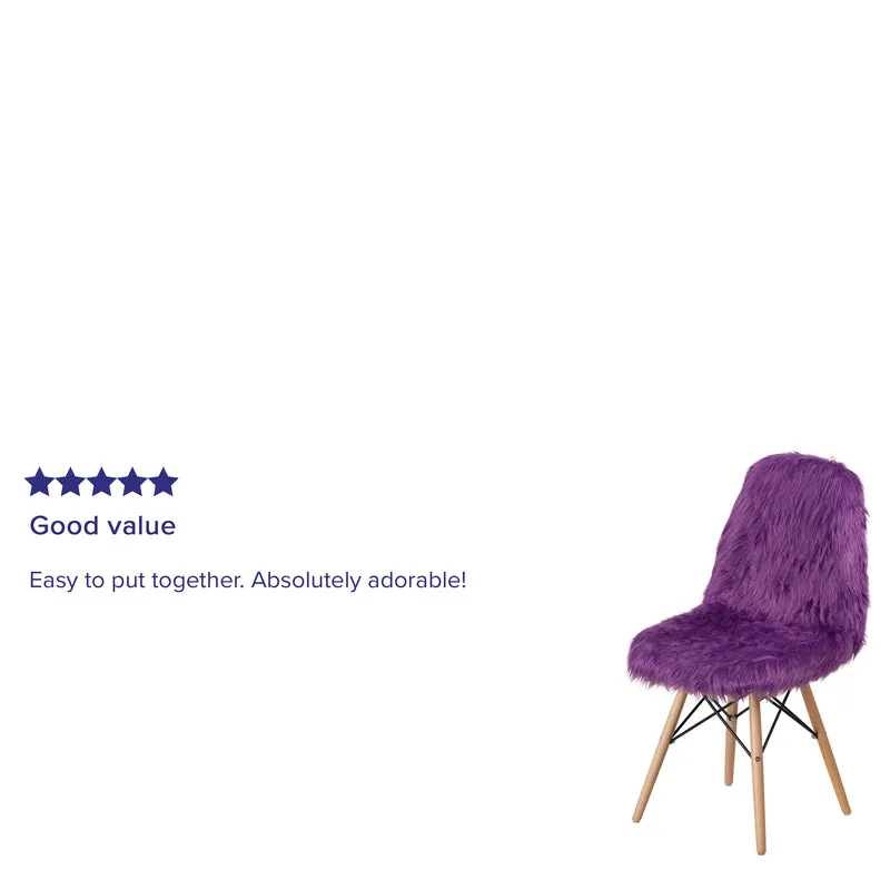 Shaggy Dog Fur Accent Chair