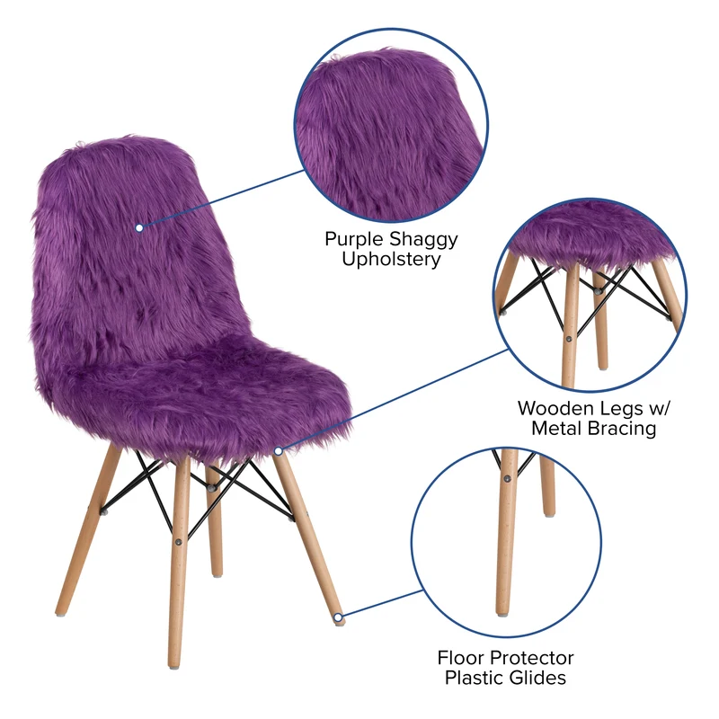 Shaggy Dog Fur Accent Chair