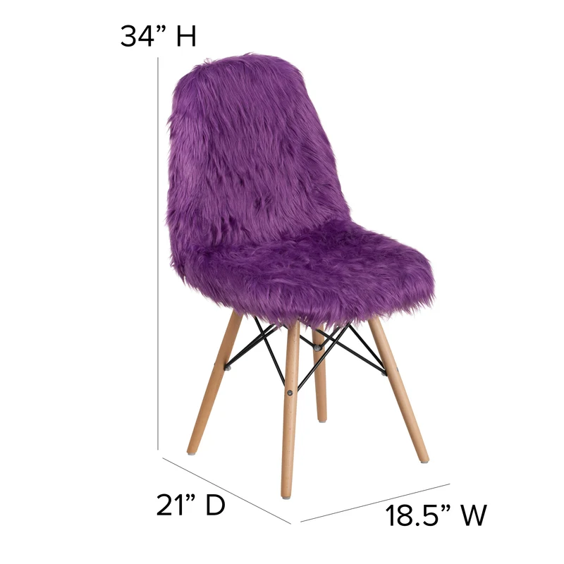 Shaggy Dog Fur Accent Chair