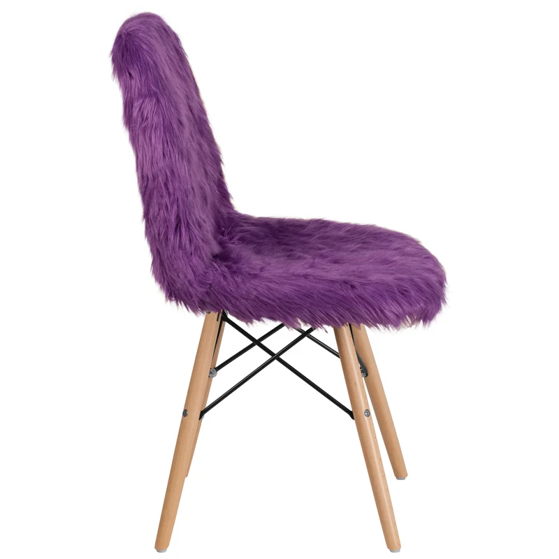 Shaggy Dog Fur Accent Chair