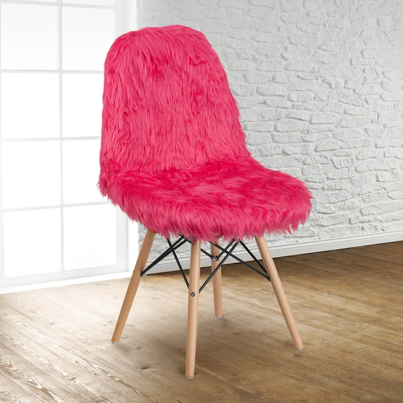 Shaggy Dog Fur Accent Chair