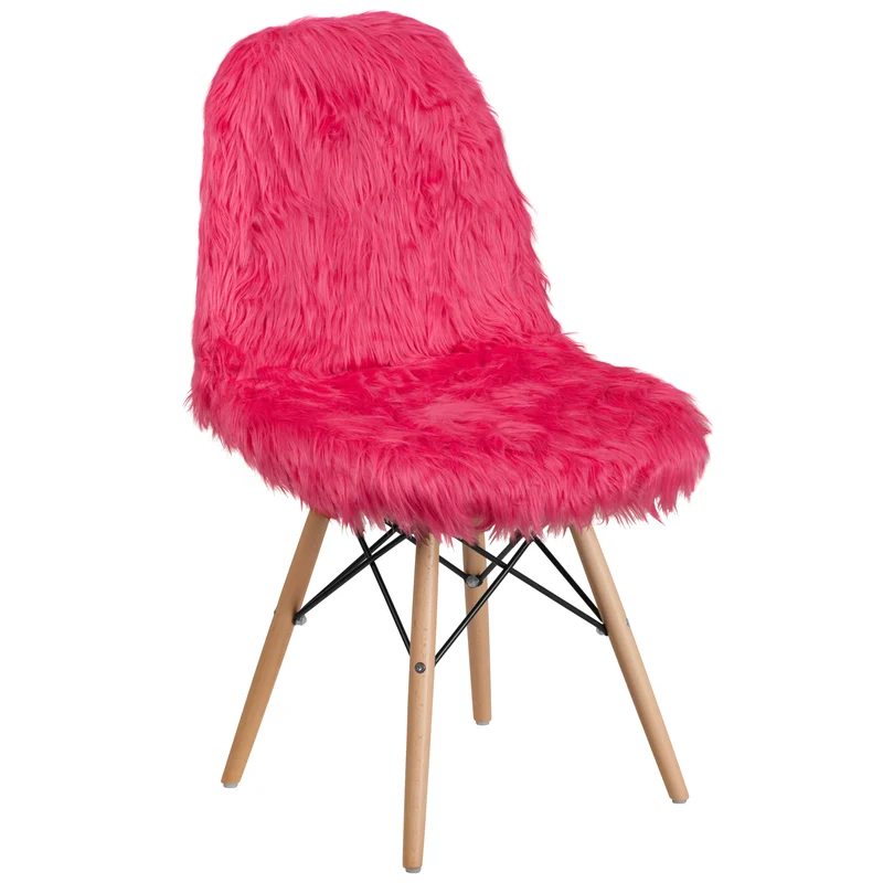 Shaggy Dog Fur Accent Chair