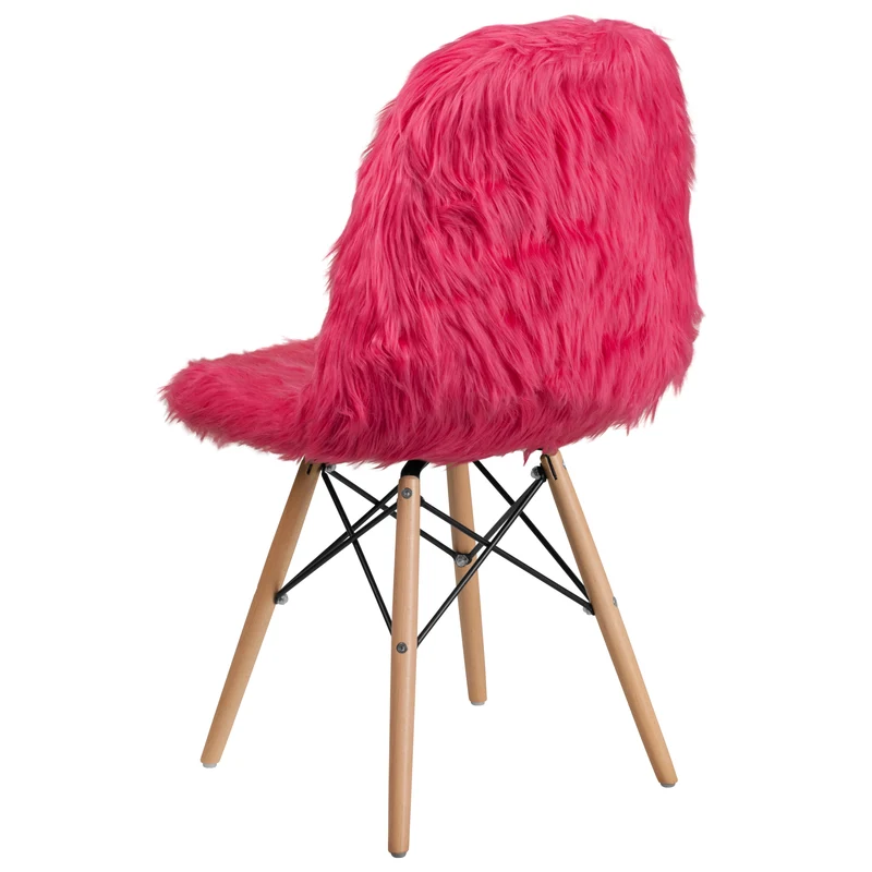 Shaggy Dog Fur Accent Chair