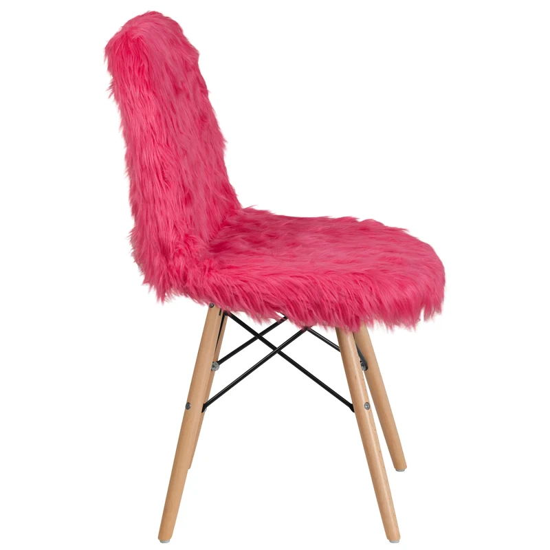 Shaggy Dog Fur Accent Chair