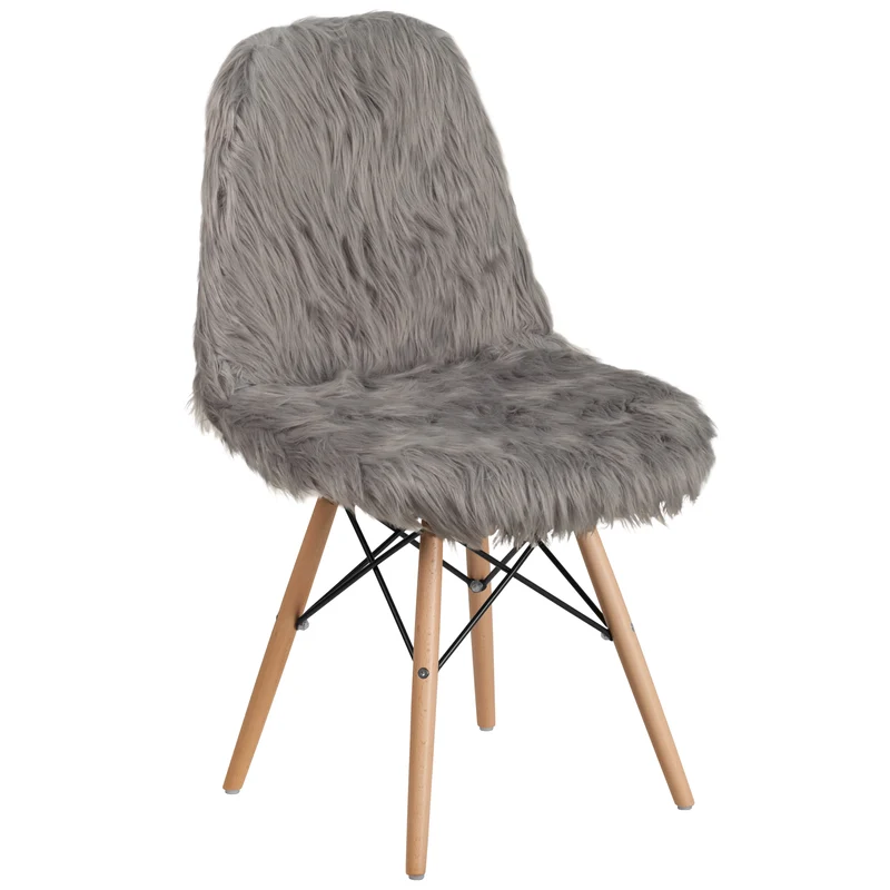 Shaggy Dog Fur Accent Chair