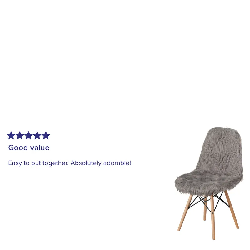 Shaggy Dog Fur Accent Chair
