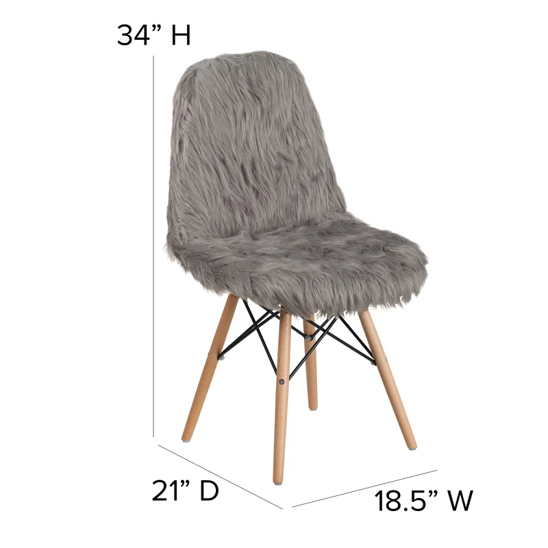 Shaggy Dog Fur Accent Chair