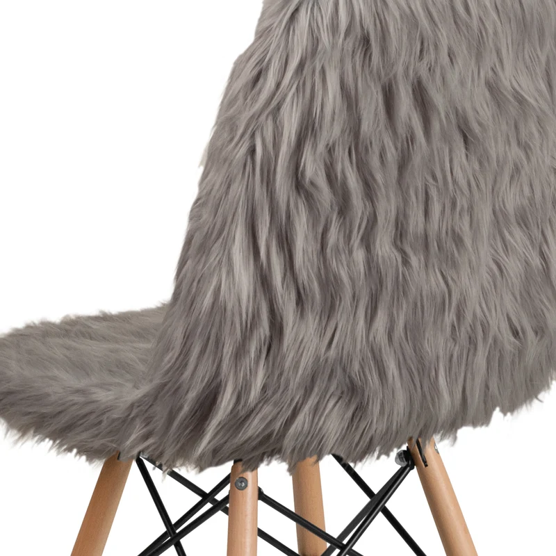 Shaggy Dog Fur Accent Chair