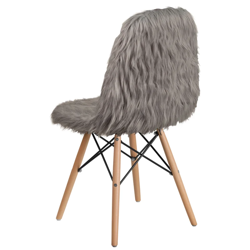 Shaggy Dog Fur Accent Chair