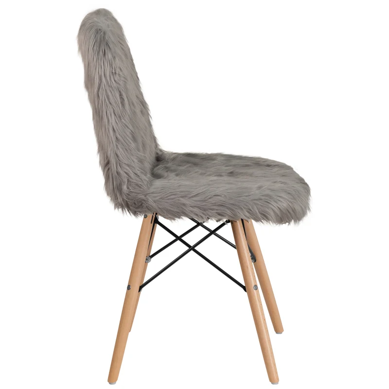 Shaggy Dog Fur Accent Chair