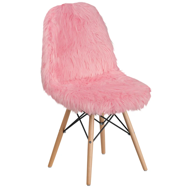 Shaggy Dog Fur Accent Chair