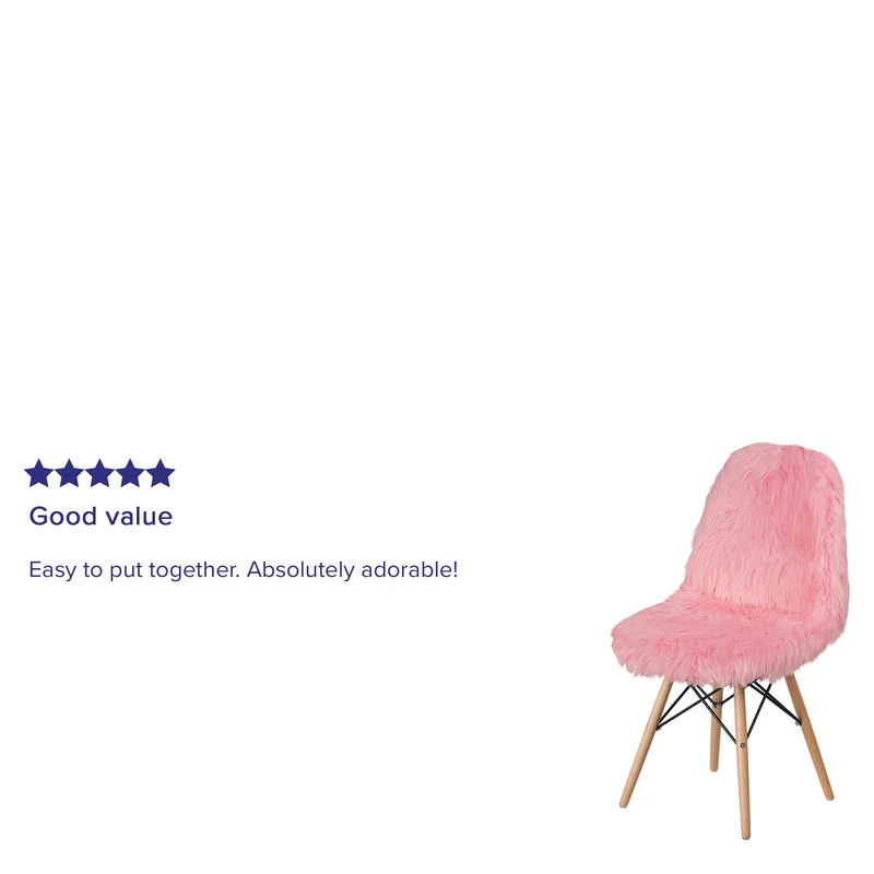 Shaggy Dog Fur Accent Chair