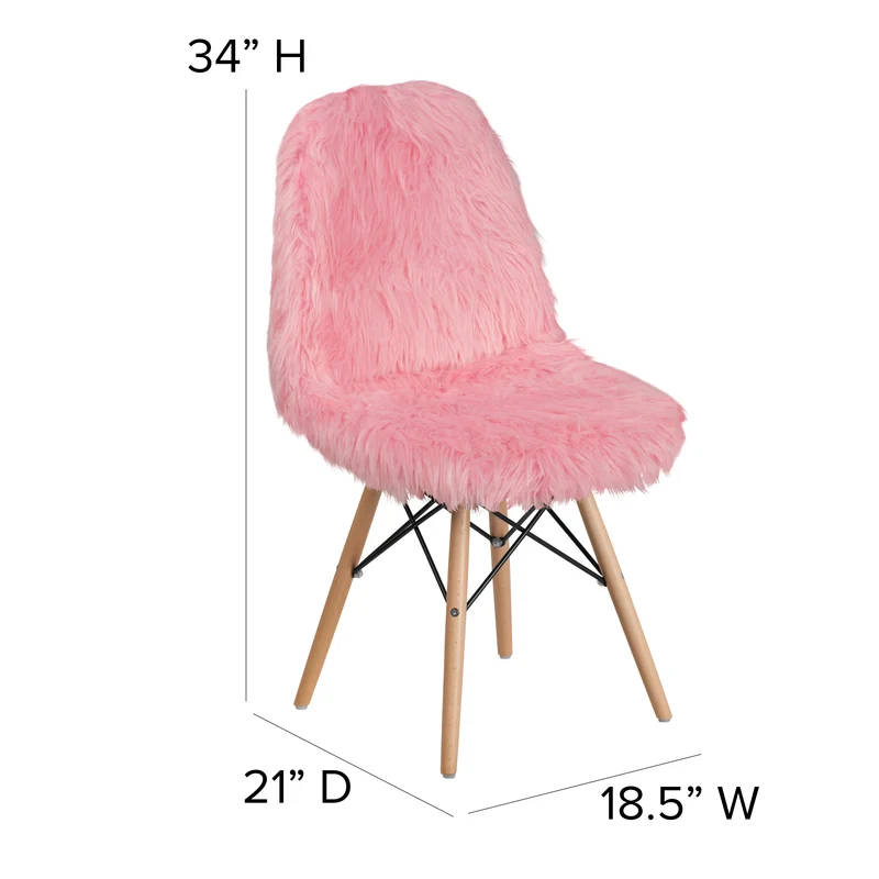 Shaggy Dog Fur Accent Chair