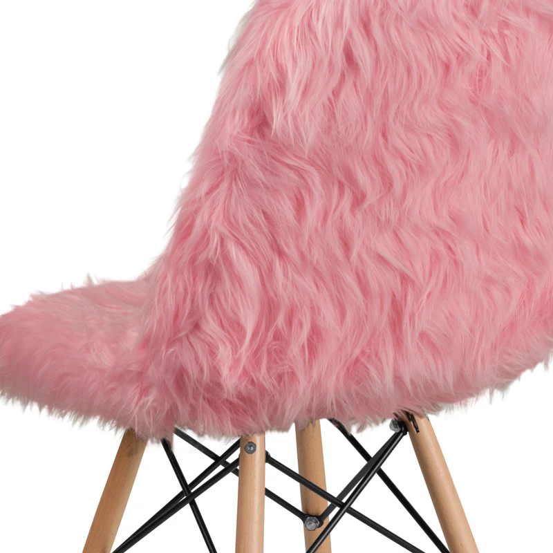 Shaggy Dog Fur Accent Chair