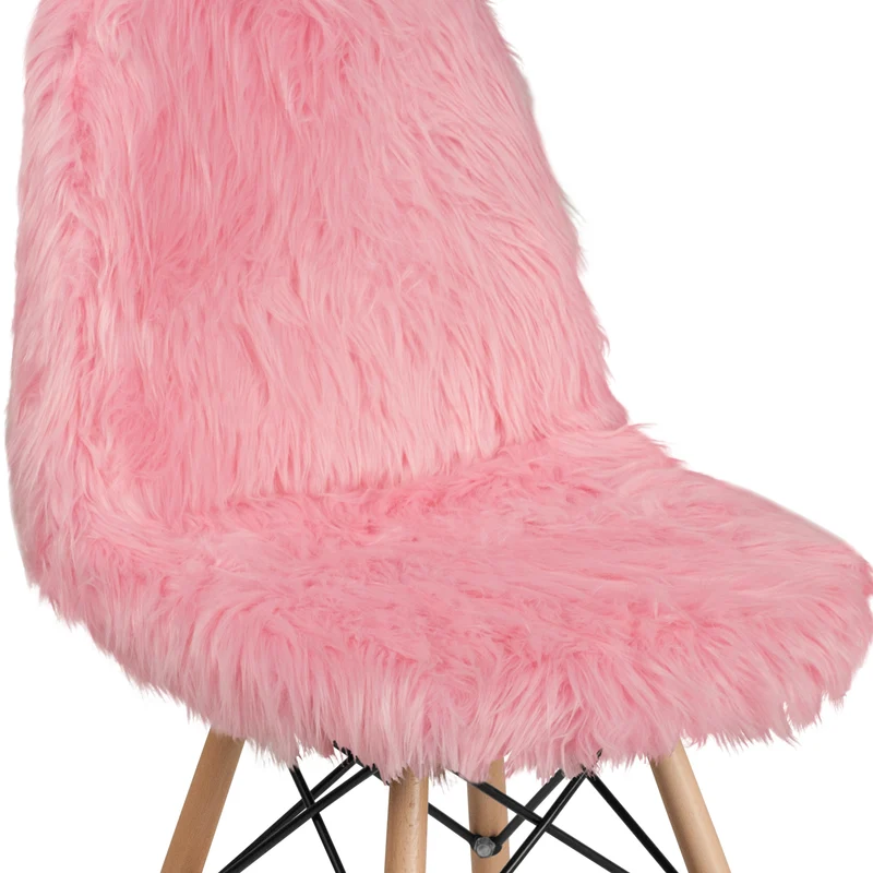 Shaggy Dog Fur Accent Chair