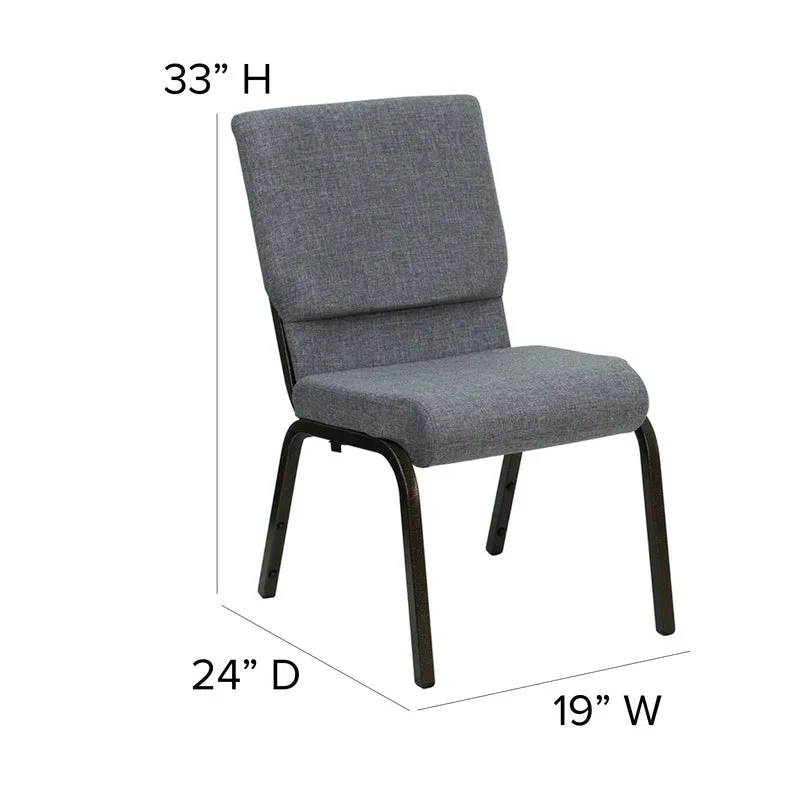 18.5"W Stacking Church/Reception Guest Chair