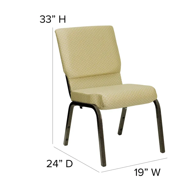 18.5"W Stacking Church/Reception Guest Chair