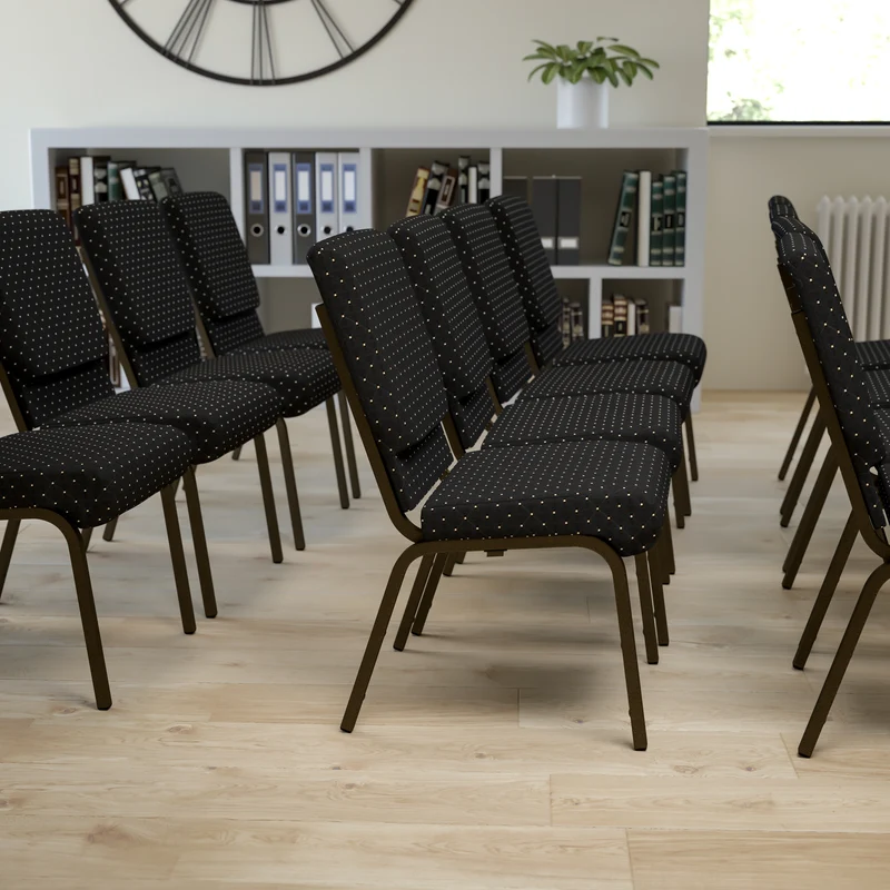 18.5"W Stacking Church/Reception Guest Chair