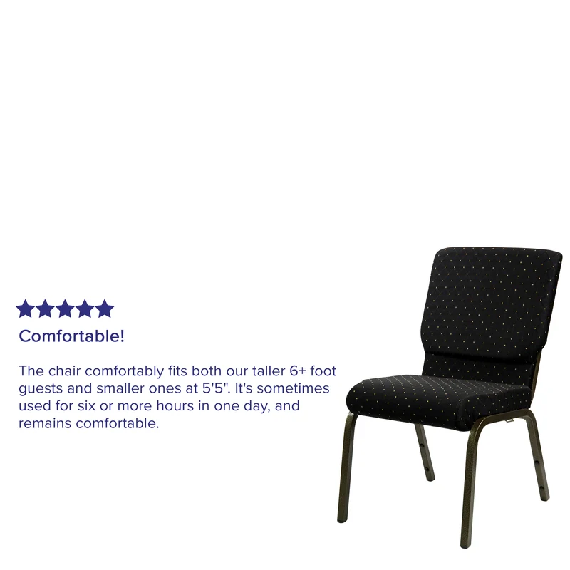 18.5"W Stacking Church/Reception Guest Chair