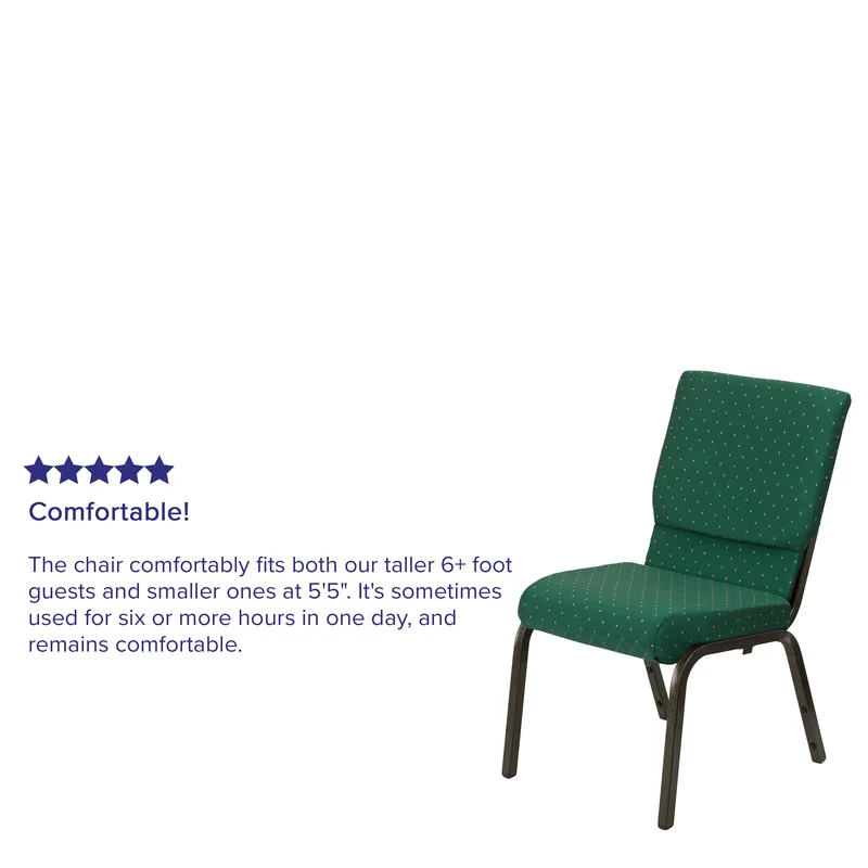 18.5"W Stacking Church/Reception Guest Chair