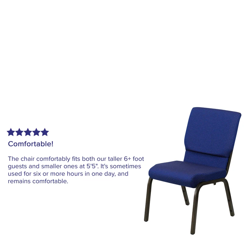 18.5"W Stacking Church/Reception Guest Chair
