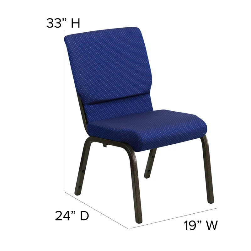 18.5"W Stacking Church/Reception Guest Chair