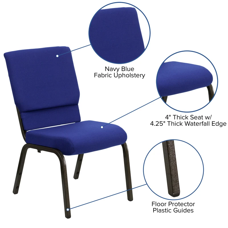 18.5"W Stacking Church/Reception Guest Chair
