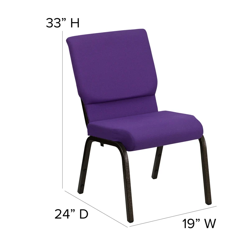 18.5"W Stacking Church/Reception Guest Chair
