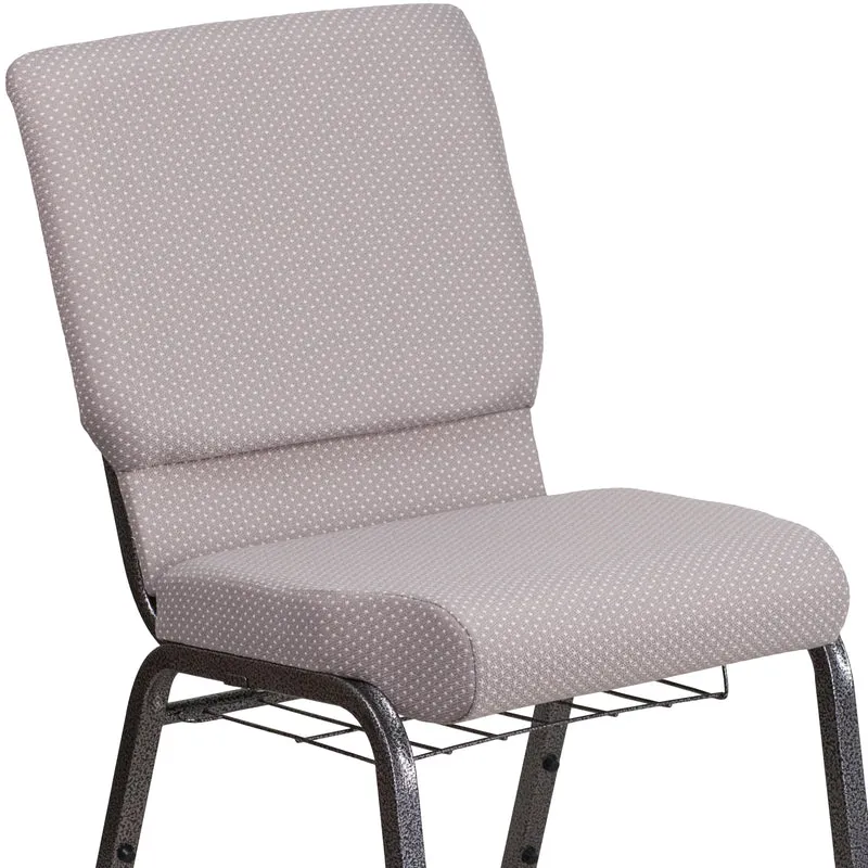 18.5"W Church/Reception Guest Chair with Communion Cup Book Rack
