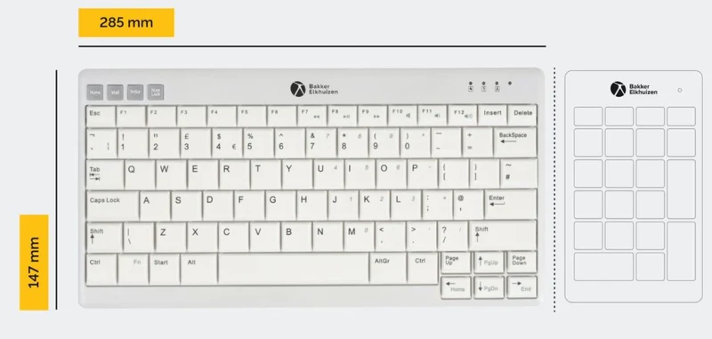 Bakker UltraBoard 950 V2 Kompakttastatur