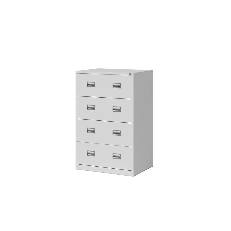 Hängeregistraturschrank ECO | Doppelbahnig | Kunststoffgriffmulden | mit 4 Auszügen