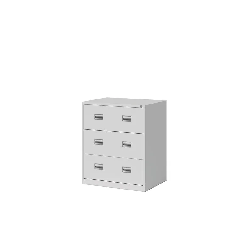 Hängeregistraturschrank ECO | Doppelbahnig | Kunststoffgriffmulden | mit 3 Auszügen