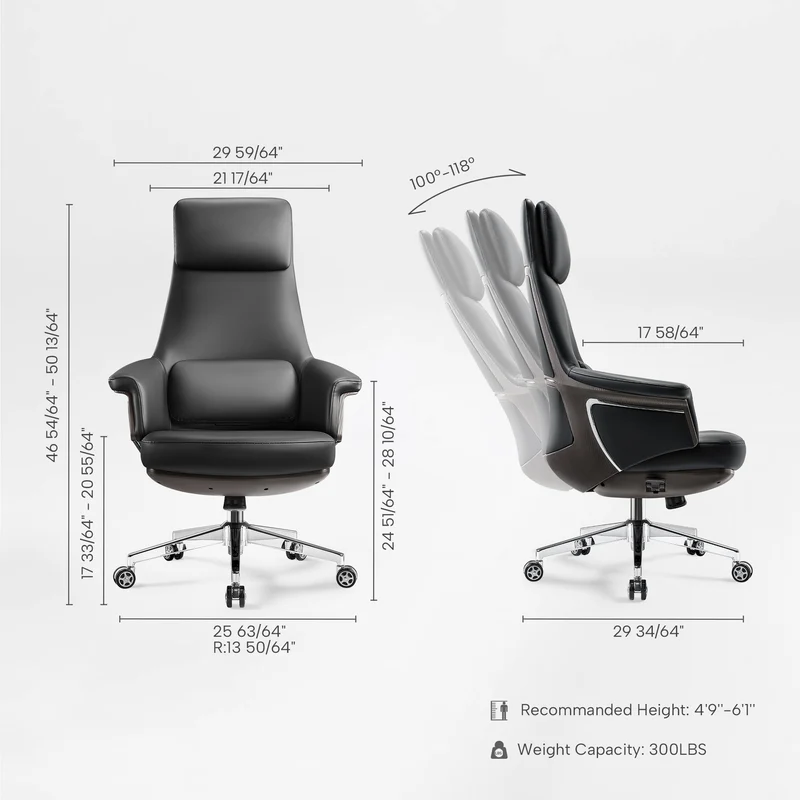 Royal Renee, Microfiber Leather Executive Office Chair
